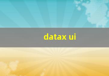 datax ui